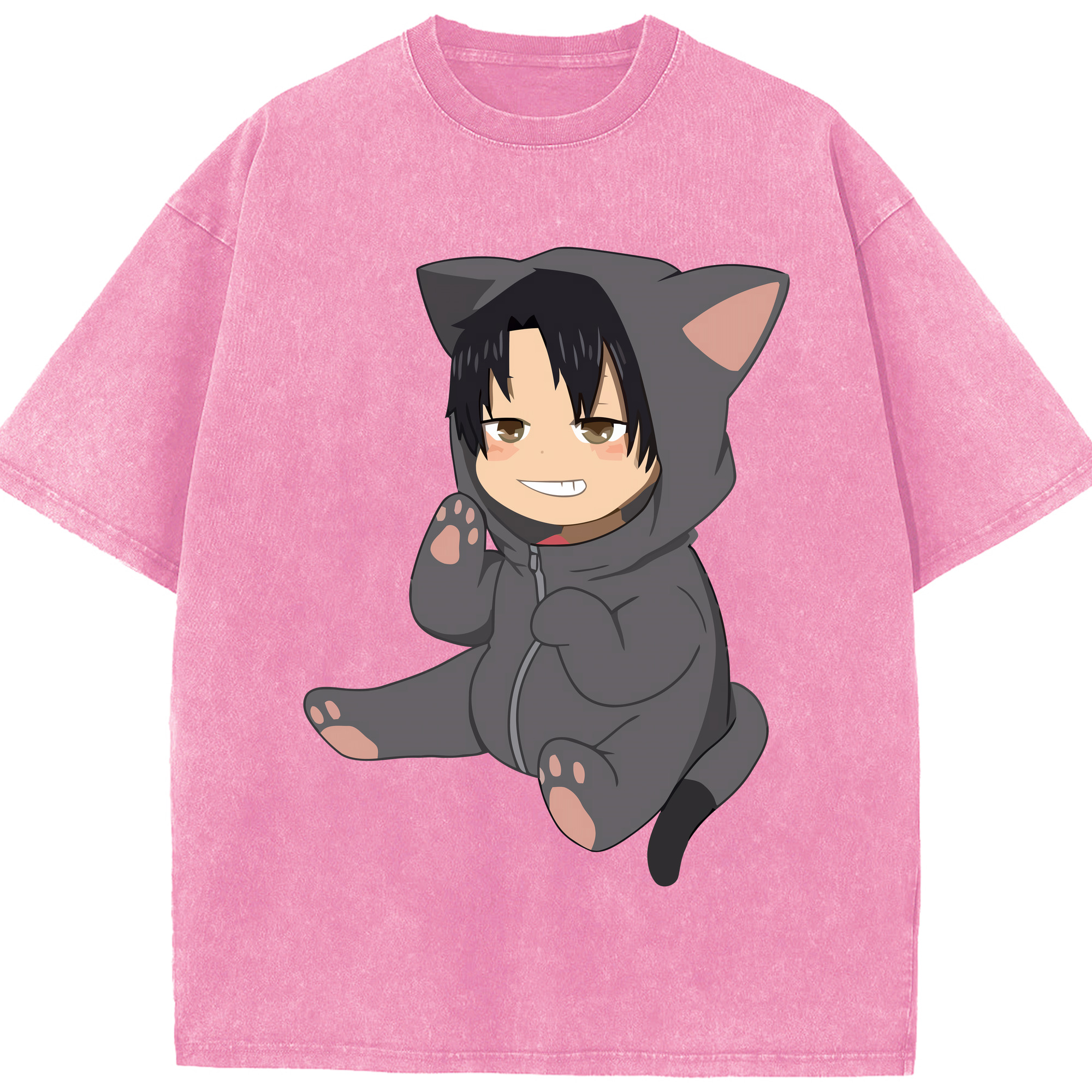 （画像用） ハイキュー!! Haikyu!! 綿100% ヴィンテージ風 半袖Tシャツ（フロントプリント）